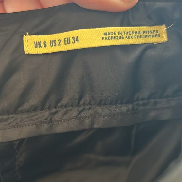 NEW Anthropologie Maeve black vegan leather taper pleated pants - Picture 16 of 16